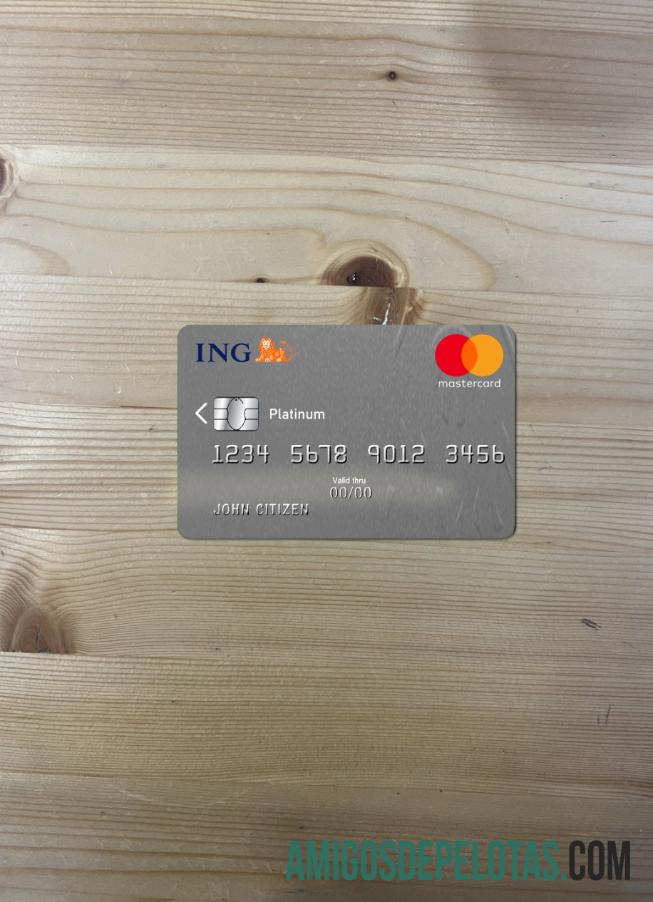Holanda ING Bank Mastercard Platinum Photolook Front amostra